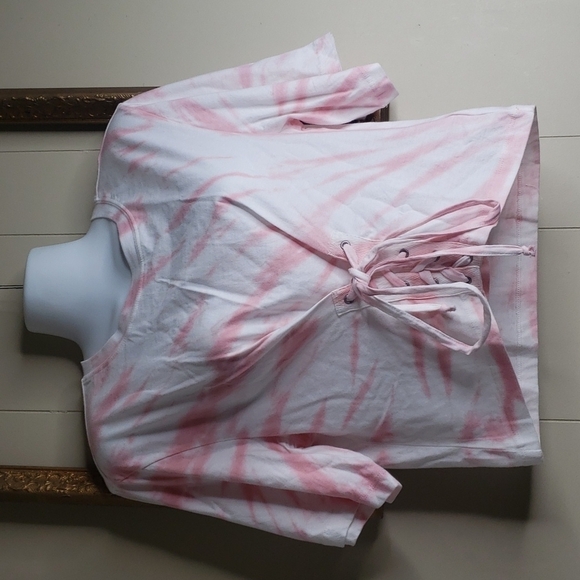 Frayed Denim Cotton Tinsley Corset Top - Picture 3 of 9